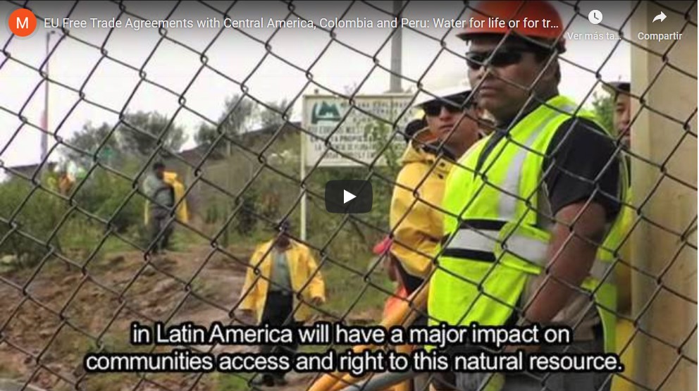 Tratados de libre comercio y derecho al agua